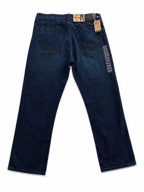 NEW with Tags- TK Axel Dark Jeans Size 36X32. Slim, stretch, Boot Cut